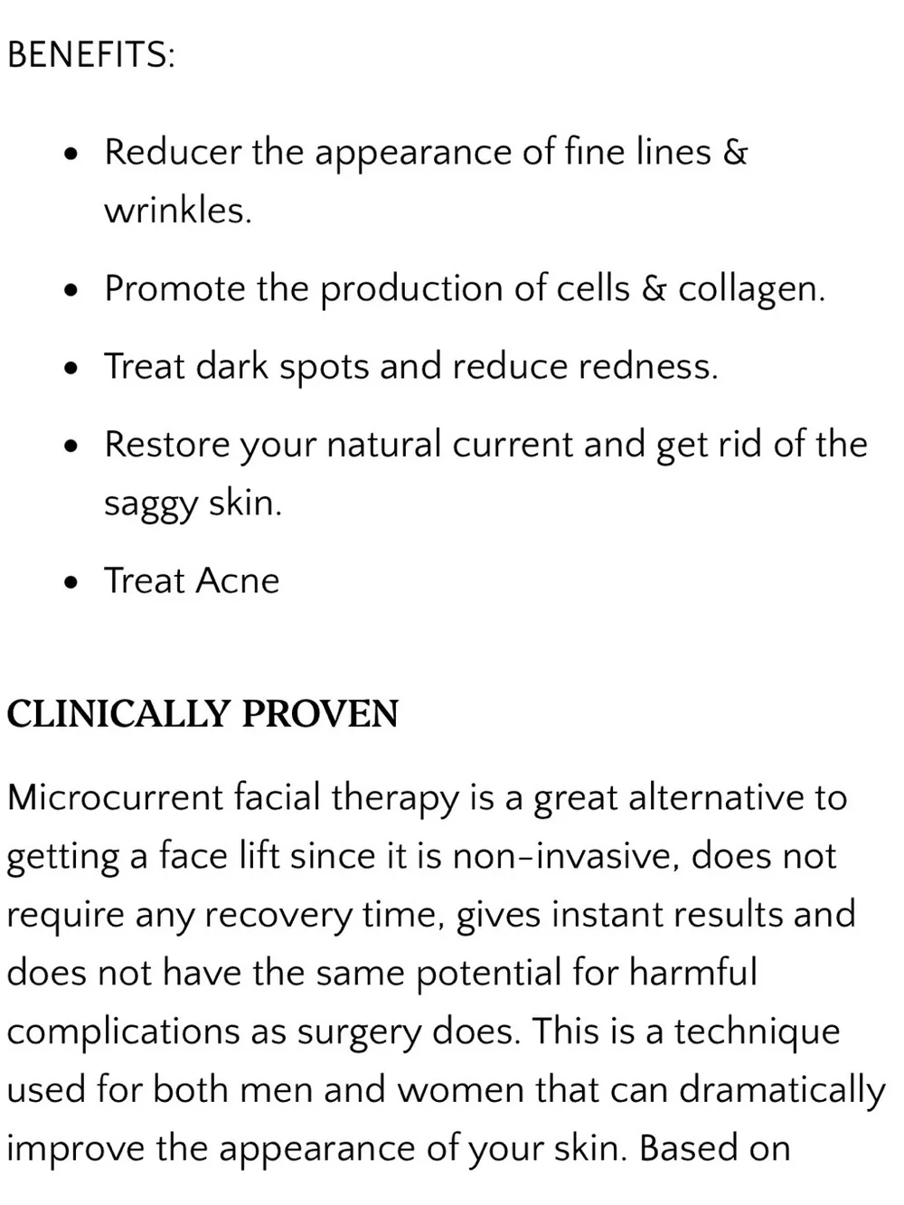 White EMS & LED Facial Toning Device